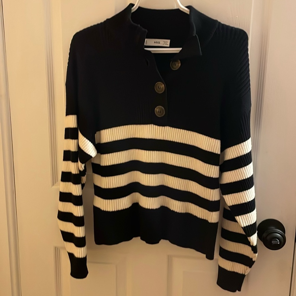 Mango ribbed sweater EUC